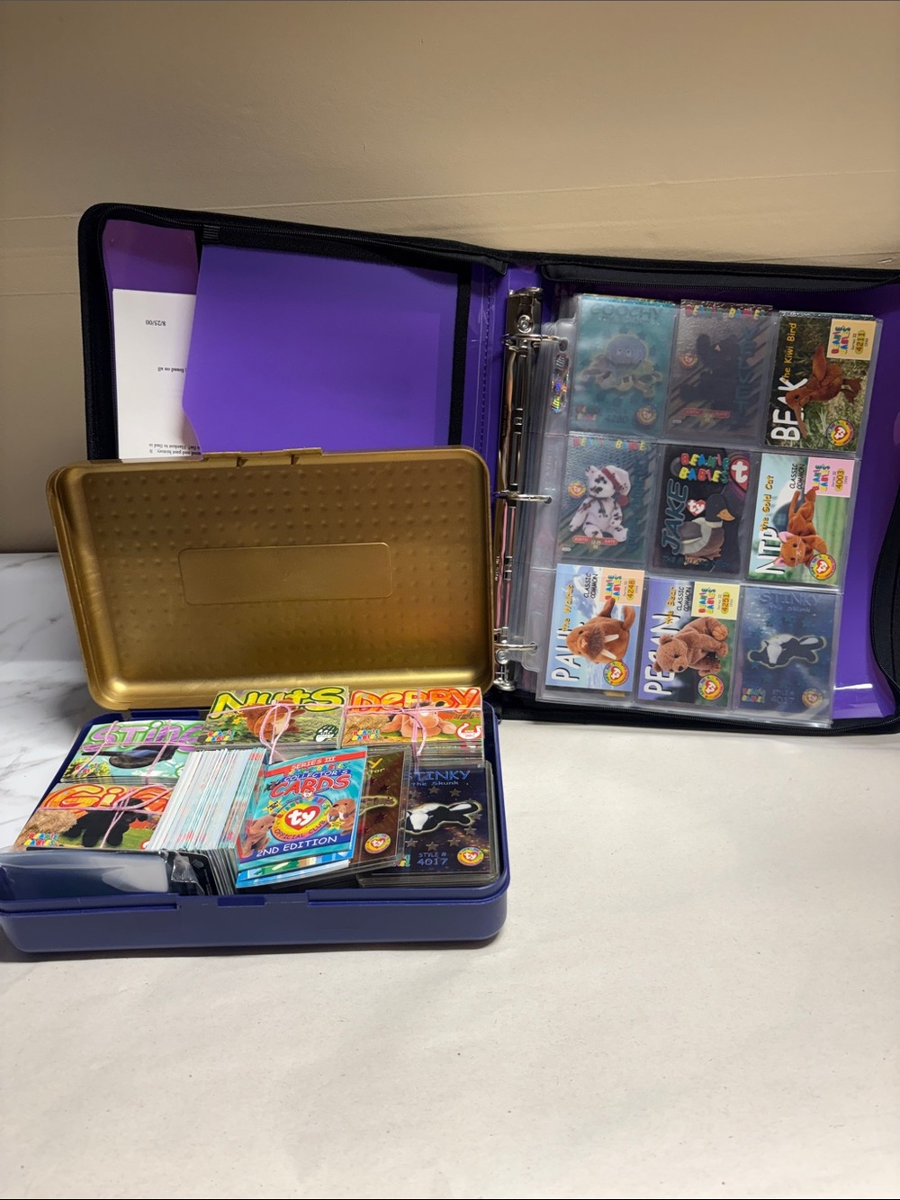 Assorted collection of Beanie Baby cards